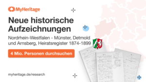 MyHeritage veröffentlicht exklusives Heiratsregister aus Nordrhein-Westfalen