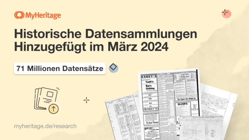 Myheritage Stellt Seit März 2024 71 Millionen Zusätzliche Historische 