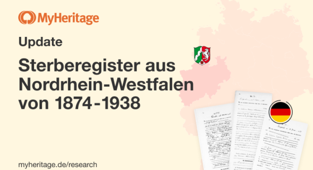 Aktualisierung des Sterberegisters von 1874-1938 aus Nordrhein-Westfalen