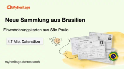 MyHeritage veröffentlicht 4,7 Millionen brasilianische Einwanderungskarten
