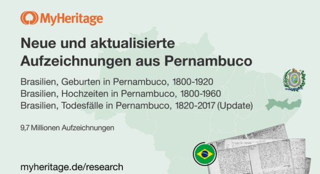 MyHeritage veröffentlicht Millionen exklusiver historischer Aufzeichnungen aus Brasilien