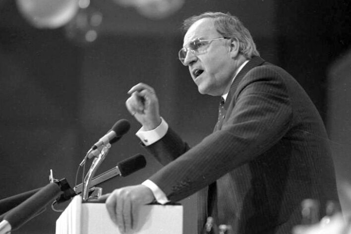 Kohl im Bundestagswahlkampf 1983