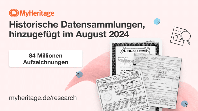 Über 84 Millionen historische Datensätze hinzugefügt