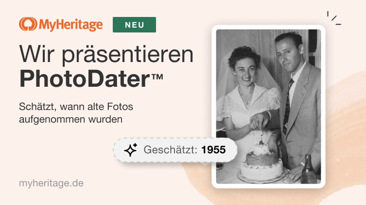 PhotoDater™ – eine exklusive, kostenlose neue Funktion zur Schätzung des Aufnahmezeitpunkts alter Fotos