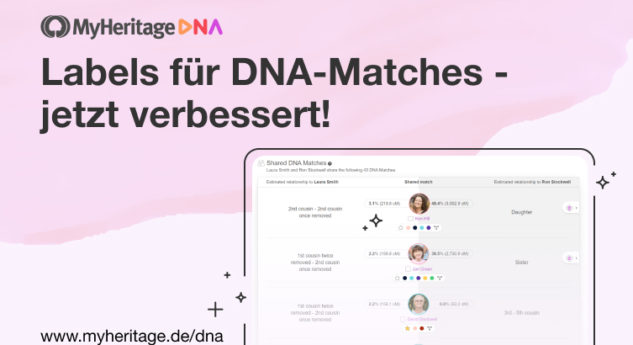 Labels für DNA-Matches – jetzt verbessert!