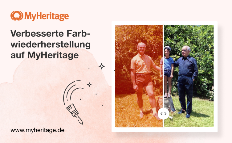 Verbesserte Farbwiederherstellung für Fotos auf MyHeritage