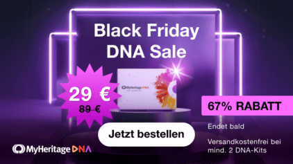 Der Black Friday beginnt jetzt: MyHeritage DNA Kits für nur 29 €!