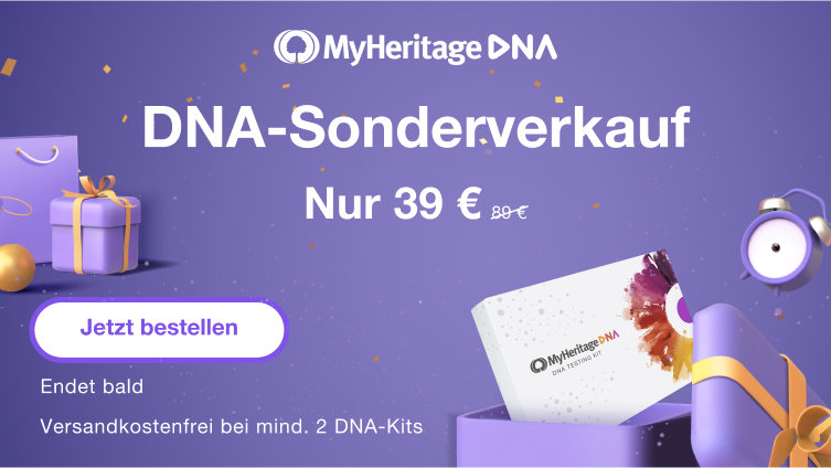 Sonderangebot auf MyHeritage DNA