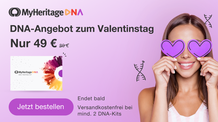 Zum Valentinstag: MyHeritage DNA jetzt im Angebot