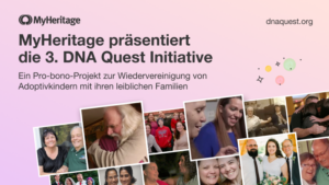 MyHeritage kündigt die dritte DNA Quest Initiative an