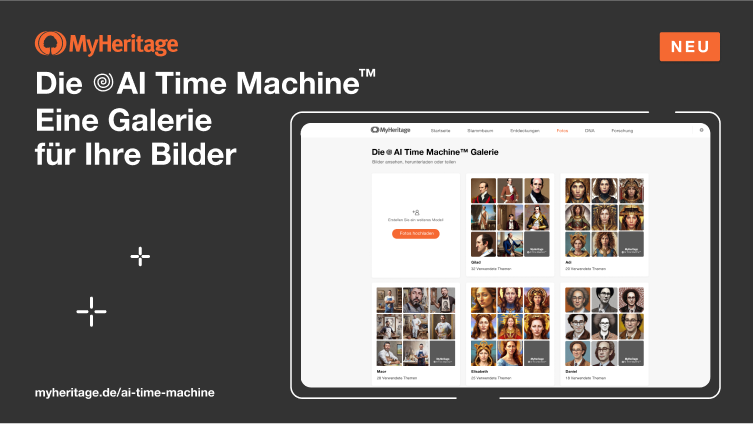 Neu: die AI Time Machine™-Galerie für Ihre Fotos