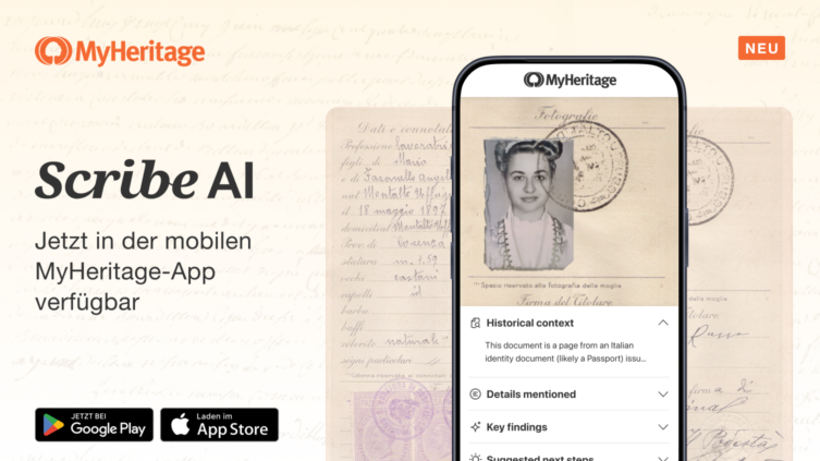 Scribe AI ist jetzt in der mobilen MyHeritage-App verfügbar