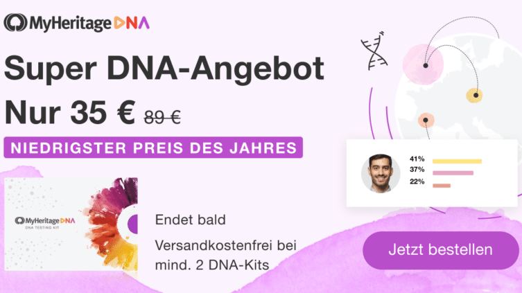 MyHeritage DNA für den niedrigsten Preis des Jahres!