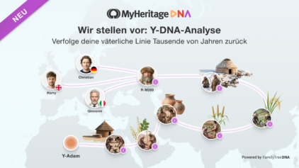 Neu bei MyHeritage: Verfolgen Sie Ihre väterliche Linie tausende von Jahren zurück – mit Y-DNA