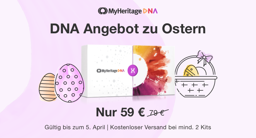 MyHeritage DNA – besonderes Angebot zu Ostern!