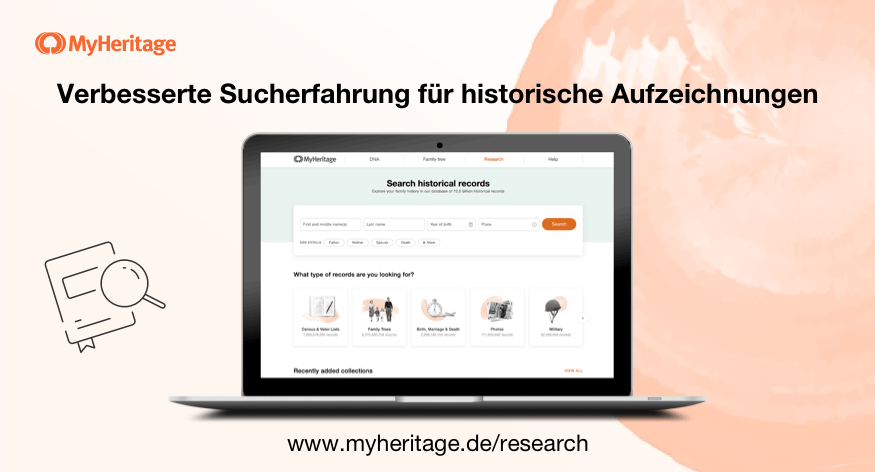 Die MyHeritage-Suchmaschine für historische Aufzeichnungen ist jetzt noch intuitiver