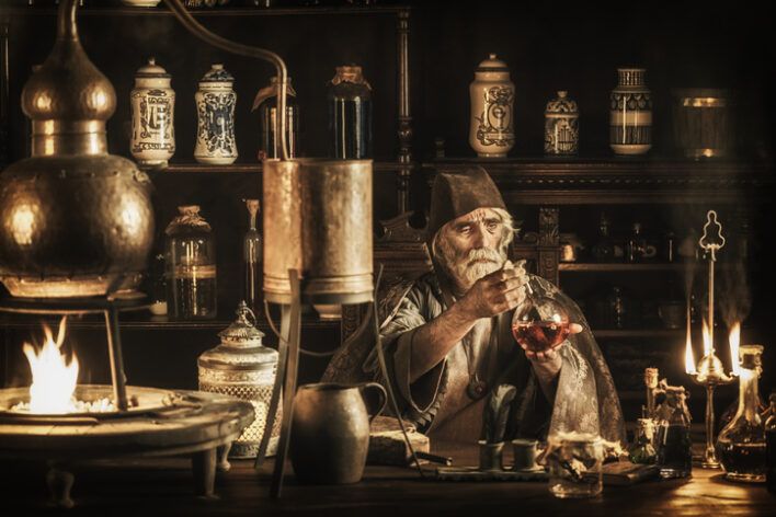 Historische Berufe Alchimist