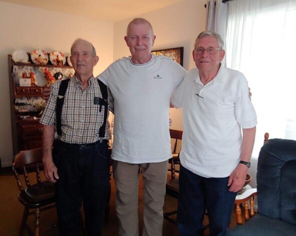 Herbert with his two brothers, Glen und Jean, in Utah