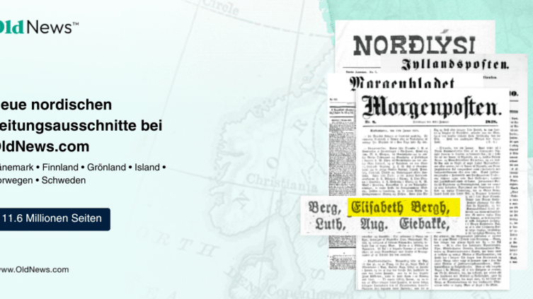 Über 11.6 Millionen neue Nordische Zeitungsartikel bei OldNews.com