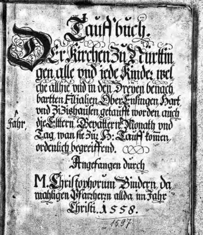 Kirchenbuch -Nürtingen (Baden-Württemberg) von 1558