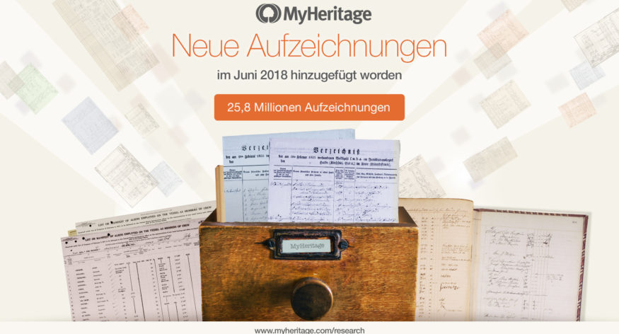 Neue historische Aufzeichnungen – hinzugefügt im Juni 2018
