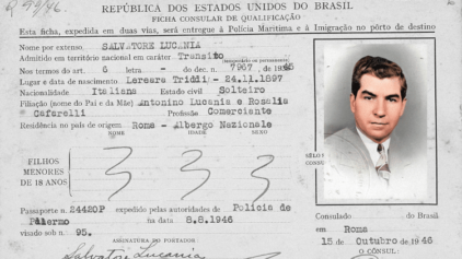 Veranstalter der Konferenz in Havanna in den Einwanderungskarten aus Rio de Janeiro auf MyHeritage gefunden