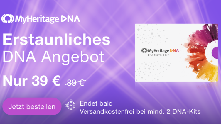 Erstaunliches Angebot auf MyHeritage DNA!