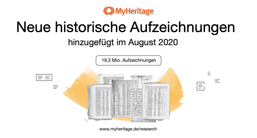 Historische Aufzeichnungen – hinzugefügt im August 2020