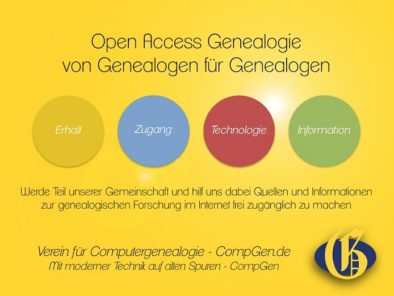 WEBINAR: Online Forschung und Mitarbeit in den Projekten des Vereins für Computergenealogie e.V.