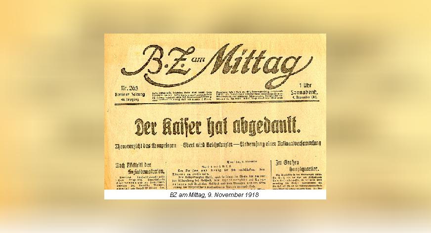 Vor 100 Jahren: B.Z. am Mittag – Deutschlands 1. Boulevardzeitung