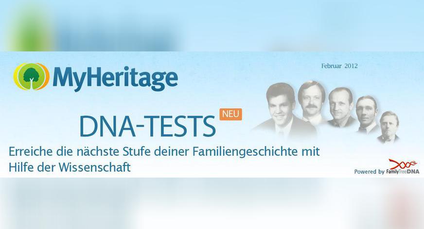 NEU: DNA-Tests für eine bessere Ahnenforschung