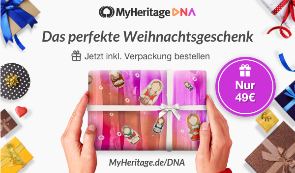 MyHeritage DNA Kits – jetzt mit Geschenkverpackung erhältlich