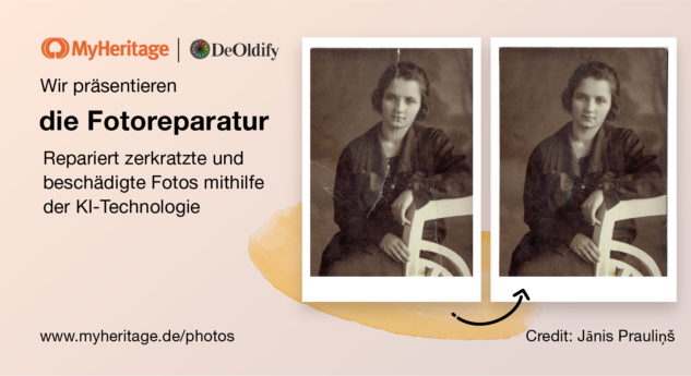 Die Fotoreparatur: eine neue Funktion zum automatischen Beheben von zerkratzten und beschädigten Fotos