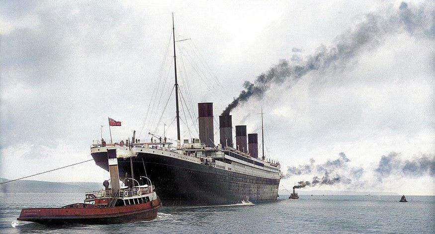 Die mit MyHeritage In Color™ zum Leben erweckte Titanic